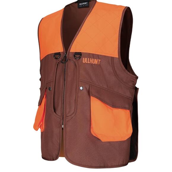 Upland Hunting Vest, Bird Game Vest with Front Pockets & Back Game Pouch Size L - Picture 2 of 7